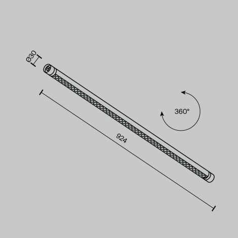 Трековый светильник Downlight модульный низковольтный LED 24W 24V Maytoni Points C149CL-L900-24W3K-B