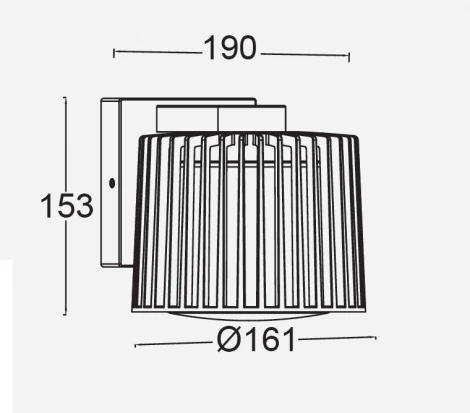 Настенный светильник уличный Oasis Light UNITE 1975 Bl (220V, IP54)