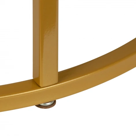 Стол журнальный МеталлАрт М001 черный мрамор/золото Mebelik 009484