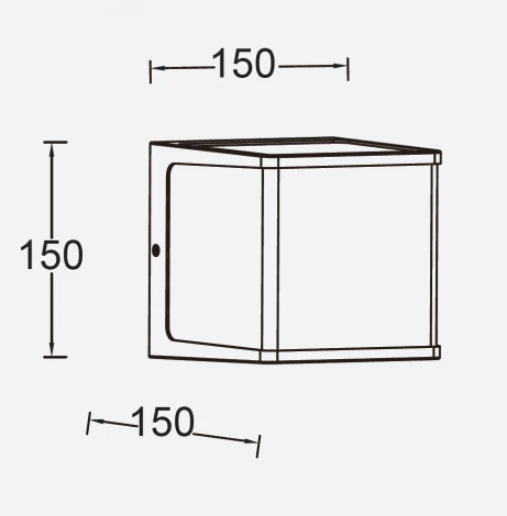 Настенный светильник уличный светодиодный Oasis Light GEOMETRY W1050 Gr (220V, IP54)