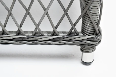 Стол журнальный из искусственного ротанга, цвет графит 4SIS Гранд Латте YH-S4840W graphite