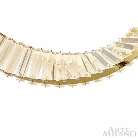 Потолочный светильник круглый Arte Milano Venezia 316223/D400 GD (регулировка яркости, LED, 220V, хрусталь, пульт управления, круглые)