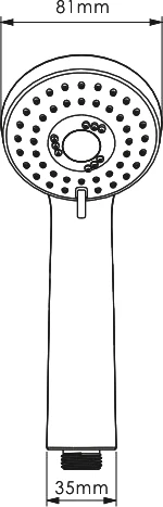 Душевая лейка Wasserkraft Wern A120