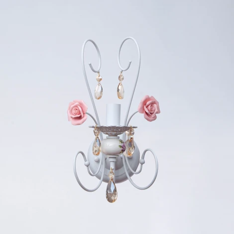 Бра Abrasax STY40011/1B (220V, свеча, цветы, розы)