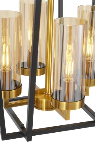 Подвесная люстра Lumina Deco Afres LDP 1246-4 BK+MD