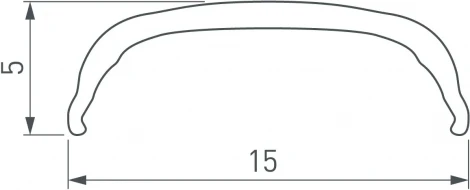 Экран ARH-BENT-W18-2000 BLACK (Arlight, Пластик) 041032