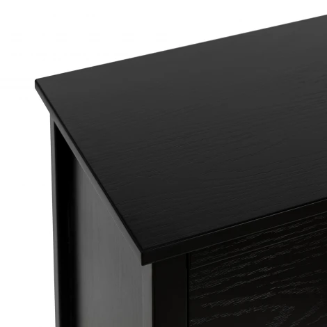 Комод Leset Токе 3 ящ. (МДФ,Металл/Черный) арт.2105876000005