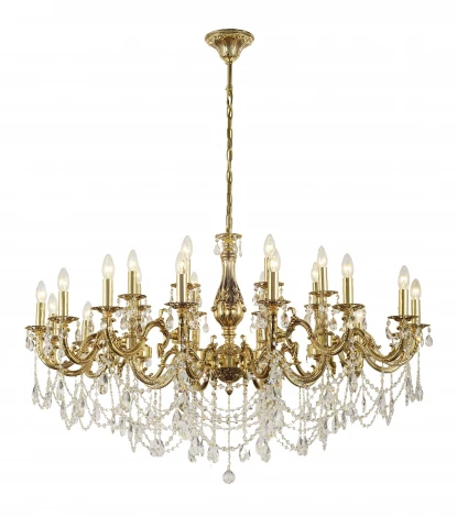 Подвесная люстра с хрустальными подвесками Dio D'Arte Lauria Lauria E 1.1.24.600 CG подсвечник