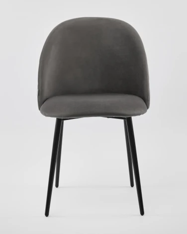 Стул MyFar Джозеф графитовый велюр (комплект 2 шт) MF1006-2