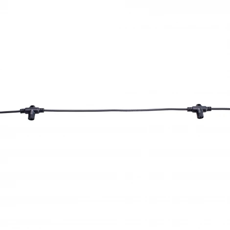 Провод-шина для гирлянд серии F90PRO 2м. 5 Т-коннекторов, шаг 50см статика/мерцание IP67 черный Uniel UCX-F90 T05/2M/BK