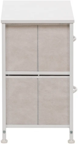 Комод Линкс 2 ящ., Каркас Белый, ящики Белые Leset