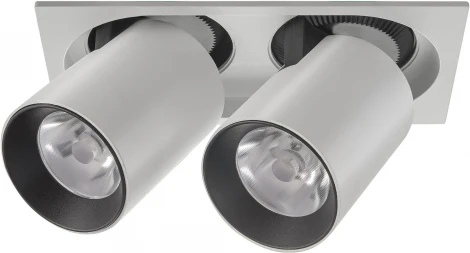 Встраиваемый точечный светильник светодиодный AM Group AM334 AM334-2 WH+BK (220V)