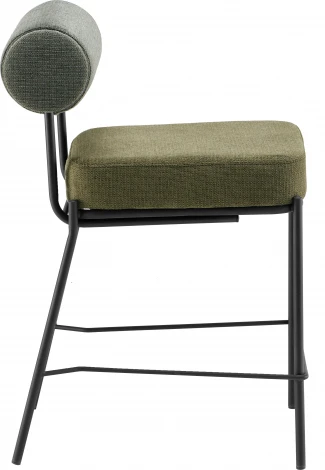 Стул полубарный Stool Group Ponpoun тёмно-серый бордо арт.УТ000040470