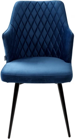 Стул HERMAN 360 град. СИНИЙ #29, велюр / черный каркас M-City 461MC04749