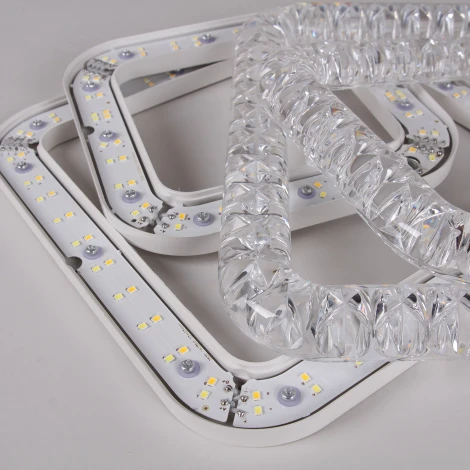 Потолочная люстра светодиодная на штанге с регулировкой цветовой температуры, яркости и ночным режимом Reluce 19848-0.3-06D WH