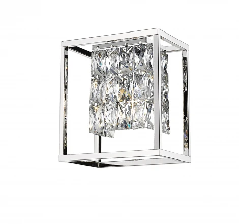 Настенный светильник Simple Story 1095 1095-1WL (220V, хрусталь, куб)