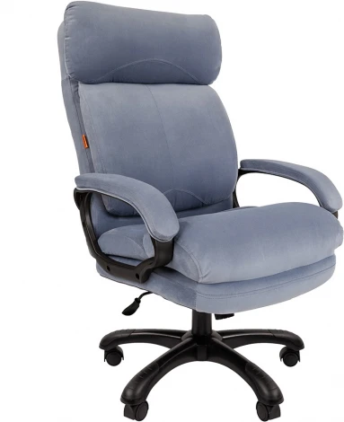 Компьютерное кресло CHAIRMAN HOME 505 (Пластик,Велюр/Голубой)