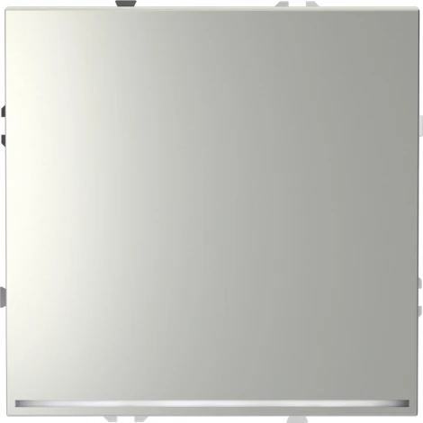 Проходной переключатель одноклавишный с подсветкой (сталь) Voltum S70 VLS010405