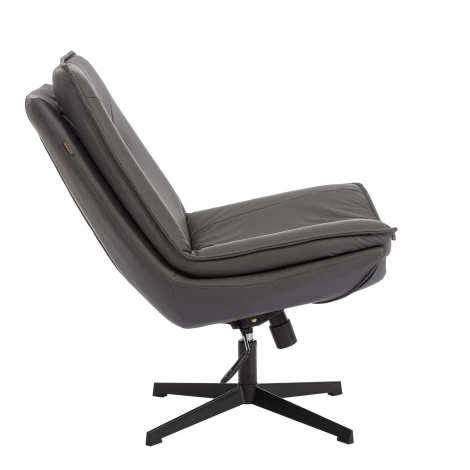 Кресло лаунж Cosmo/Космо экокожа, шарп графит Tetchair 25673