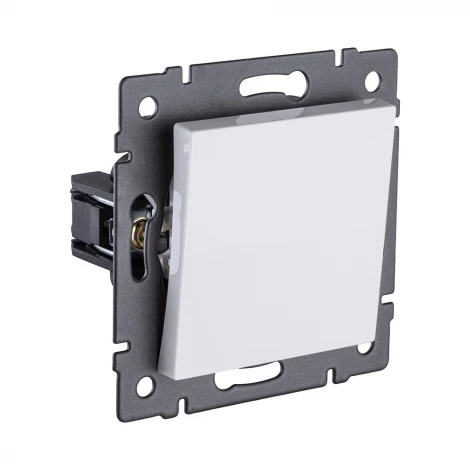 Выключатель 1-клавишный перекрестный 10А/250В белый Kollinger REA-S-006WH для Aspekt, Eleganz, Reflex