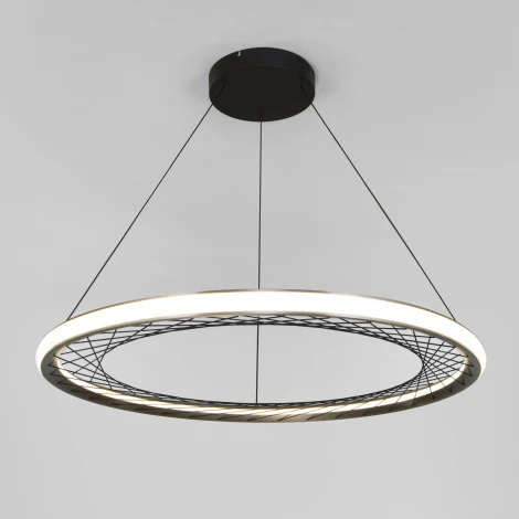 Подвесной светодиодный светильник Eurosvet Parafe 40025/1 LED серый (220V, на тросе, круглые)