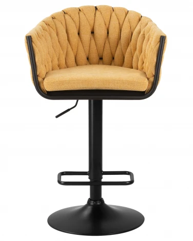 Стул барный LEON (жёлтая ткань (LAR 275-8))
