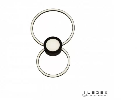 Настенно-потолочный светильник iLedex Galaxy X046324 24W 3000K BK (220V, кольцо)