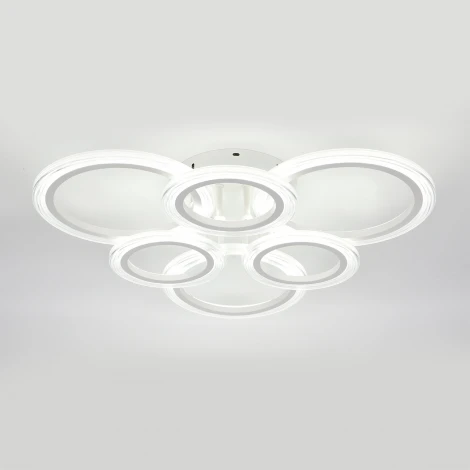 Потолочная люстра светодиодная Escada Avani 10258/6LED 80Вт, с ПДУ, металл/акрил, белый (220V)