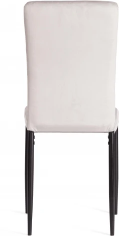 Обеденный стул Tetchair VERTER (Металл,Вельвет/Светло-серый,Черный)