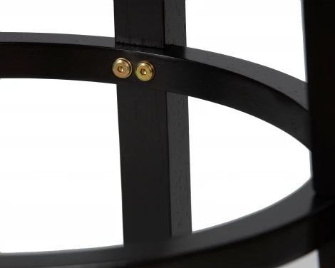 Круглый барный табурет DOBRIN BOB BAR (капучино, черный)