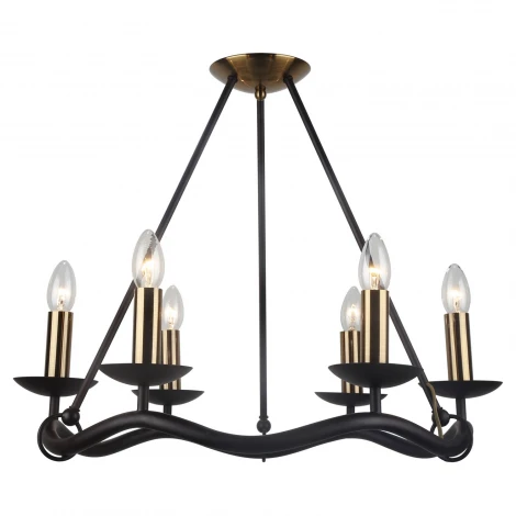 Потолочная люстра Lussole Lgo Roosevelt LSP-0212 (220V, подсвечник, свеча, IP21)