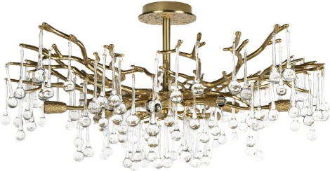 Потолочная люстра на штанге Loft It Coral 10351/800C AB (220V, ветки)