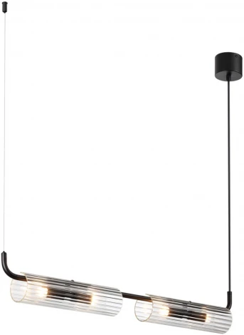 Подвесной светильник Lumion Toronto 6561/4 черный/прозрачный/металл/стекло G9 4*20W 220V (на проводе)