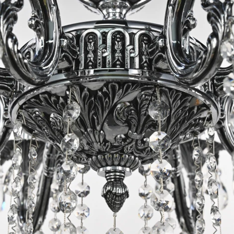 Подвесная люстра Bohemia AL7901 AL79101/8/250 B NB (220V, подвески, на цепи, подсвечник, свеча)