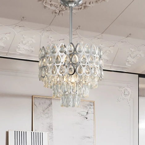 Потолочная люстра хрустальная на штанге Arte Milano Sorrento-2019 372019/6/300/390 CR (220V)