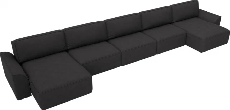 Диван п-образный Лига-048 НПБ МегаЛонг Лига Диванов (Замша) арт.128336