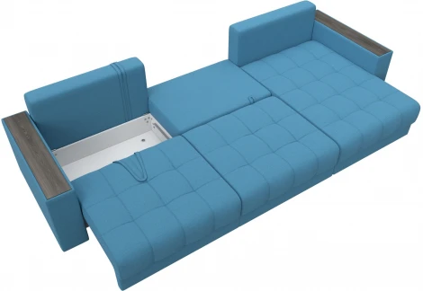 Диван угловой с декором Лига-049 НПБ Лонг Лига Диванов (Рогожка) арт.128292