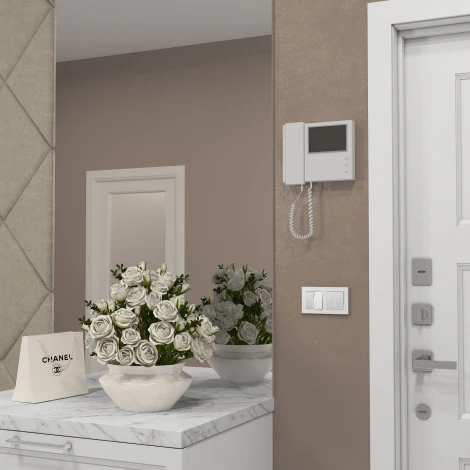 Выключатель одноклавишный проходной с подсветкой (hammer белый) Werkel W1212101 (a052028)