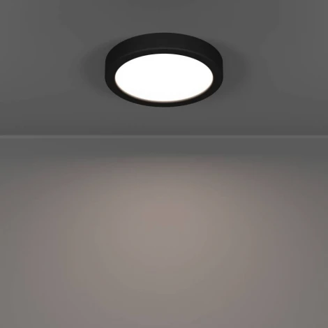 Настенно-потолочный светильник с регулировкой цветовой температуры Eglo Fueva 6 901324 7,5W(LED) 2700K, 4000K, 6500K, пластик, черный, белый