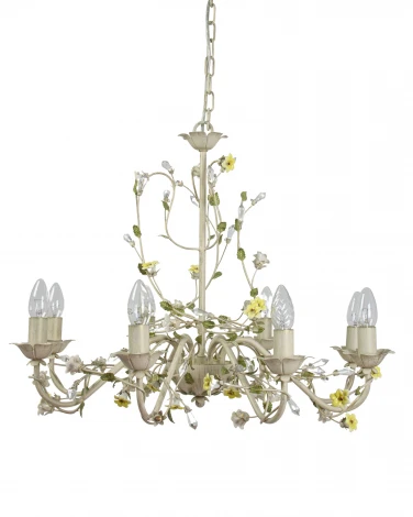 Подвесная люстра Abrasax SD0991/8 (220V, на цепи, свеча, цветы)