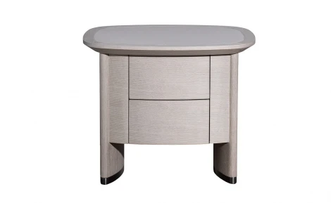 Тумбочка с 2 ящиками столешница отделка ПУ 62*48*52см Garda Decor 77IP-18221
