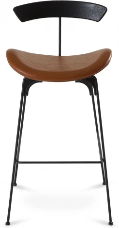 Барный стул Stem ОГОГО Обстановочка! (Экокожа/Коричневый,Черный) арт.930818