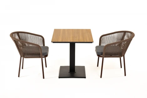 "Каффе" обеденная группа на 2 персоны, цвет "дуб" 4SIS арт.УТ-00009329