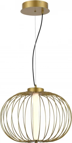 Подвесной светильник ST Luce Slice SL6124.203.01 Золотистый/Золотистый LED 1*10W 3000K (220V, на проводе)