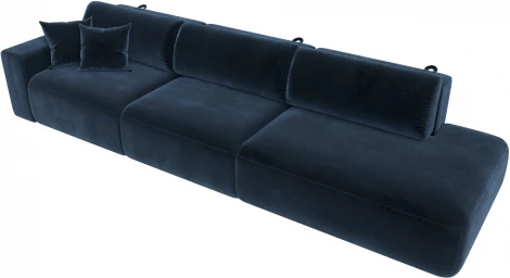 Диван прямой Лига-036 НПБ Модерн Лонг подлокотник слева Лига Диванов (Велюр) арт.127696L