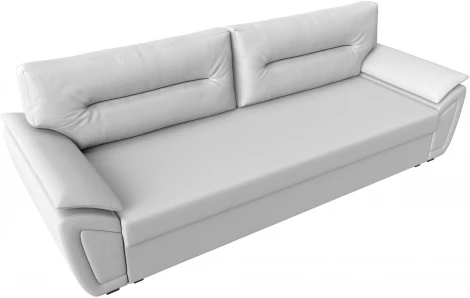 Лига Диванов прямой диван Нэстор Лайт (Экокожа/Белый)