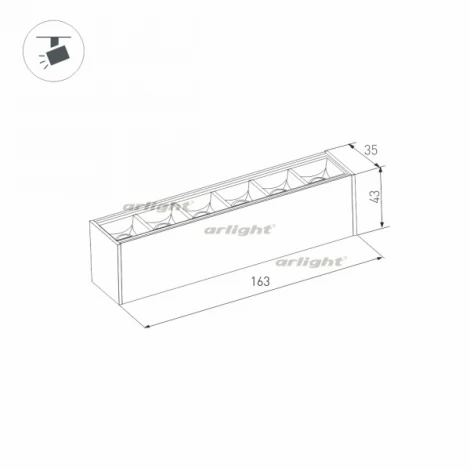 Трековый светильник магнитный Downlight Arlight MAG 026934 (LED, 24V)