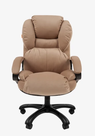 Кресло Chairman Home 434 Россия ткань Т-10 бежевое (черный пластик)