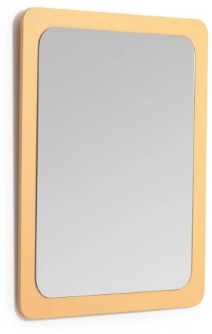 Настенное зеркало La Forma (ex Julia Grup) Velma (Желтый,Горчичный/ Дерево,МДФ)