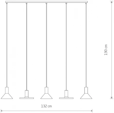 Подвесной светильник Nowodvorski Hermanos White/Solid Brass 8033 (220V, на проводе)